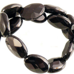 Onyks Owal Fasetowany 10x8 mm 