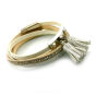Eco-Leder-Armband Tangled Doppel 39cm
