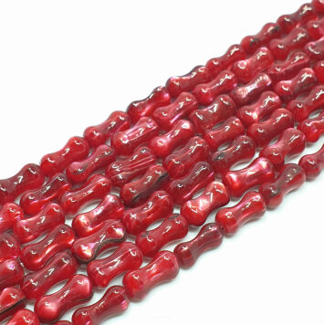 Masa Perłowa Patyczki 10x5 mm Czerwony
