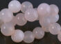 Chalcedony White The ball 12mm, rope 40cm, 33 Stones - 2