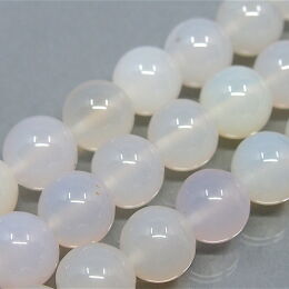 Chalcedon Biały Kule 12 mm
