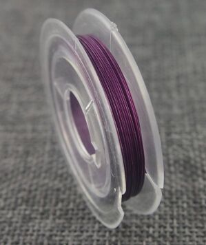 Linka Jubilerska 0.38mm Fioletowa Szpulka 10 metrów