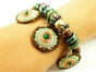 Etno Bracelet Natural Leather 19cm Crystal - 2
