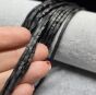 Hematyt Heishi Czarny Matowy  2x1 mm Sznur 40cm - 2